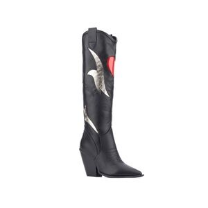 Olivia Miller Western Boots w/ Stitched Inlay (Size: 9)